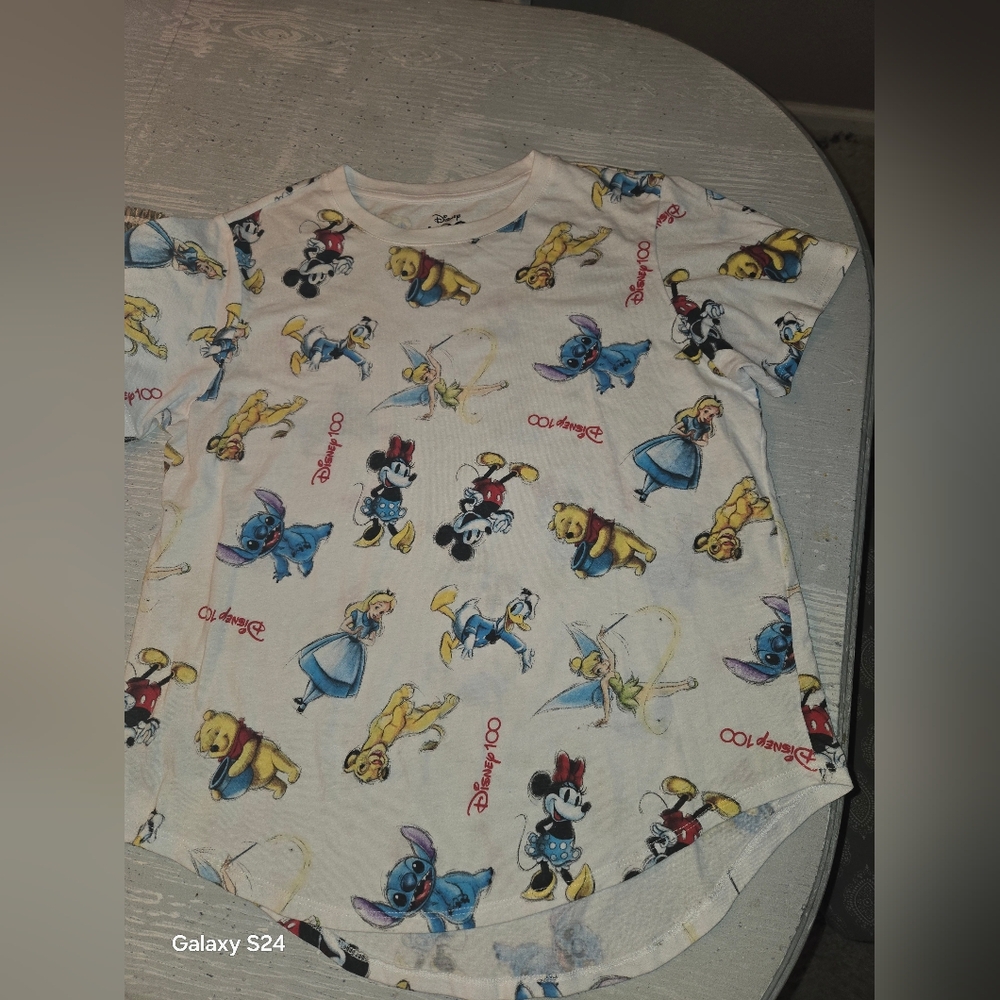 Womens XXL Disney 100 Character Top